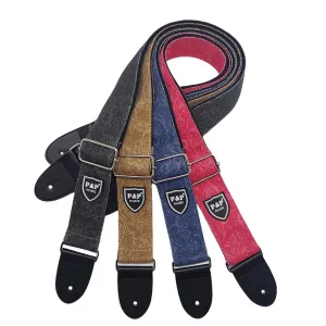 Adjustable Denim Guitar Strap For Electric Guitar