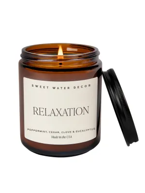 Amber Jar Soy Candle - Relaxation