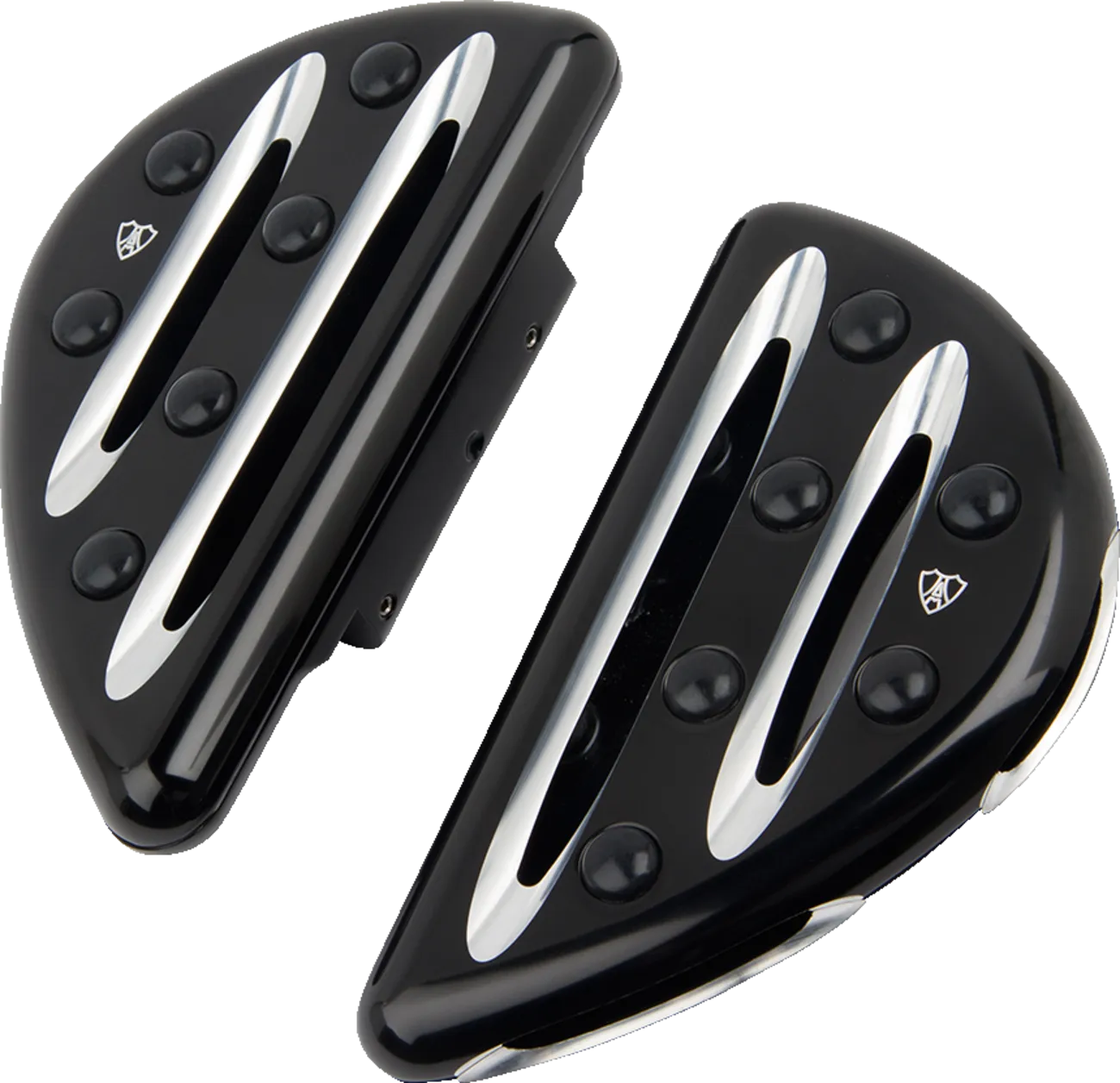 ARLEN NESS Passenger Floorboards - Deep Cut - Black 06-867