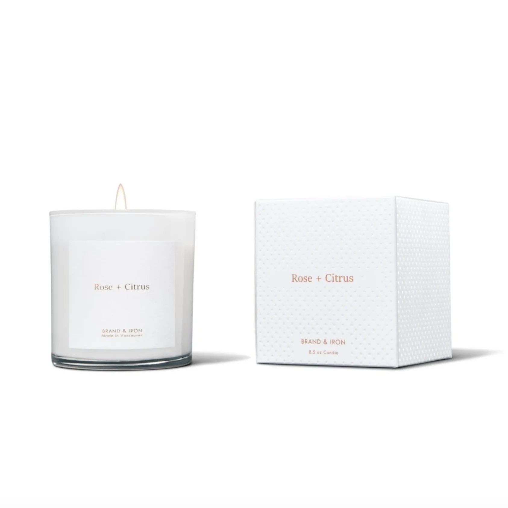 BRAND   IRON Candle White Series