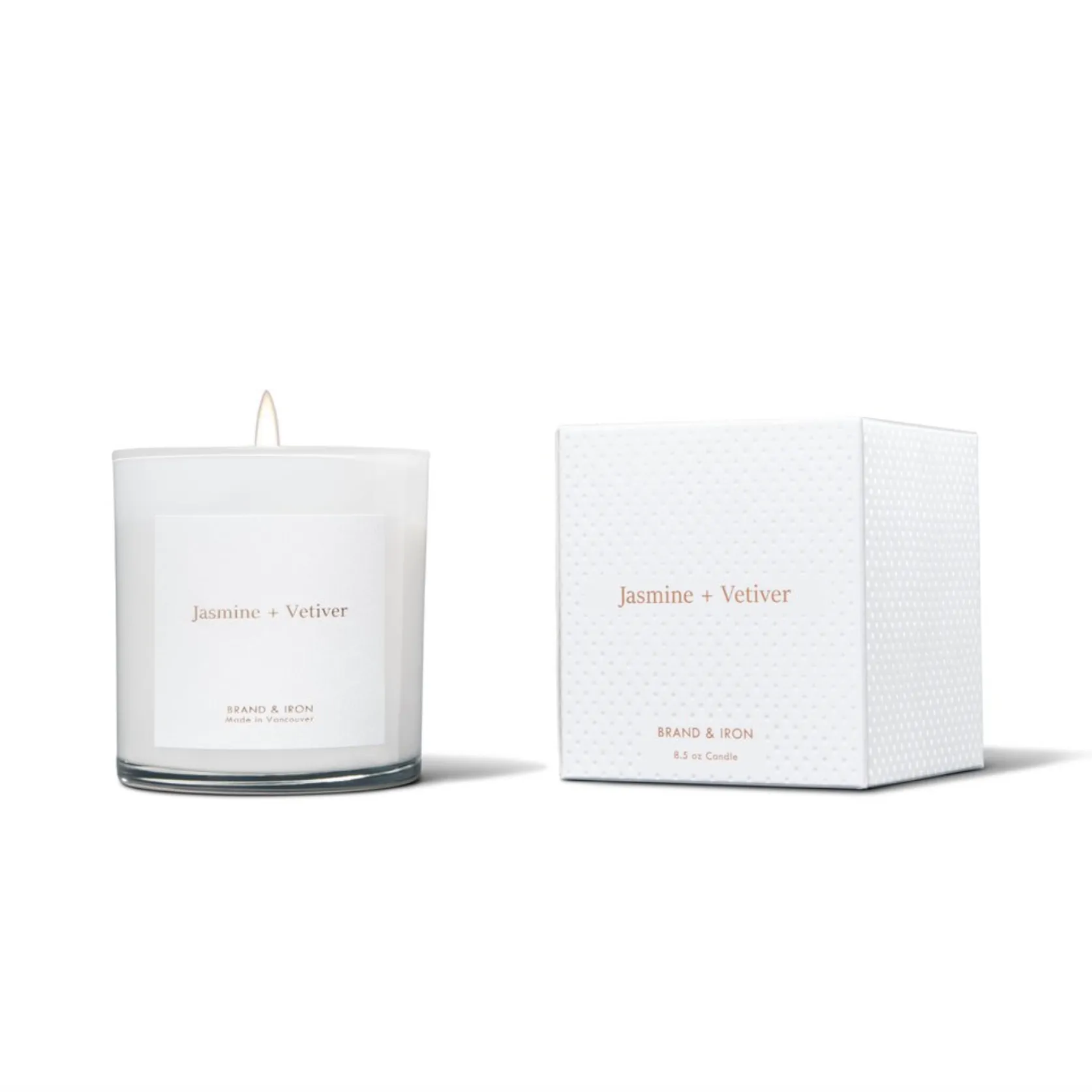 BRAND   IRON Candle White Series