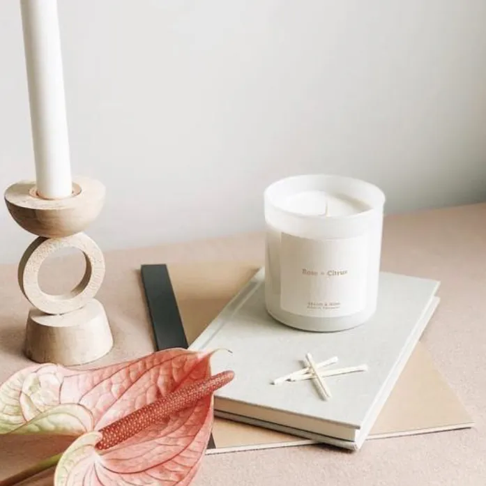 BRAND   IRON Candle White Series