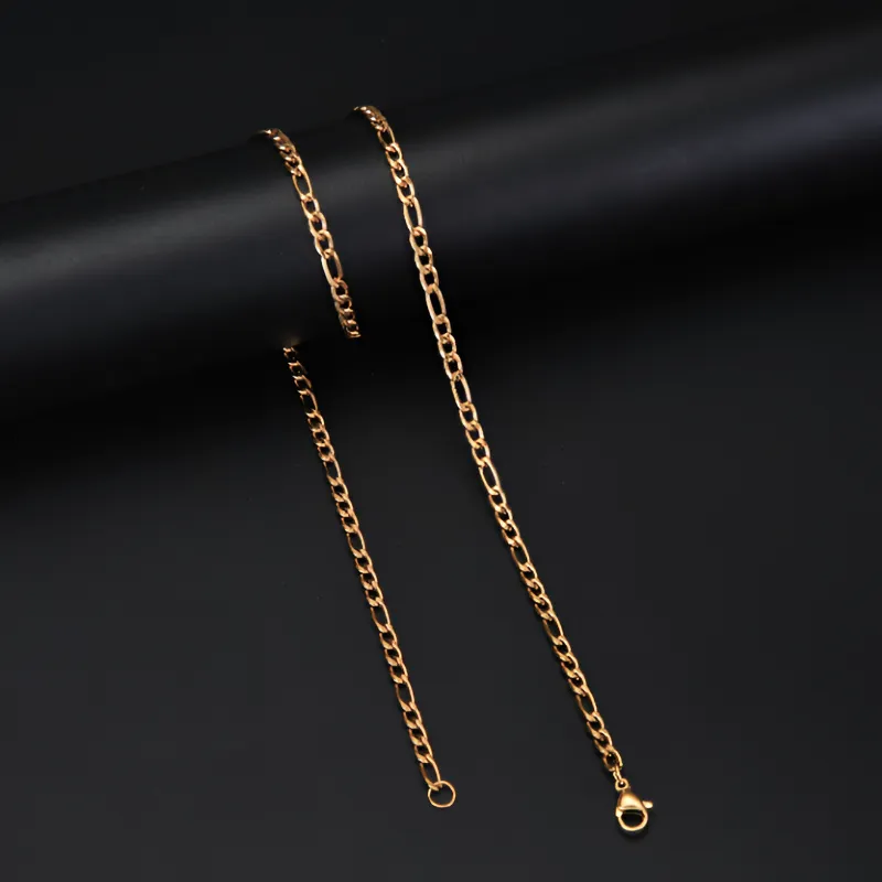 Figaro Chain - 3mm Gold