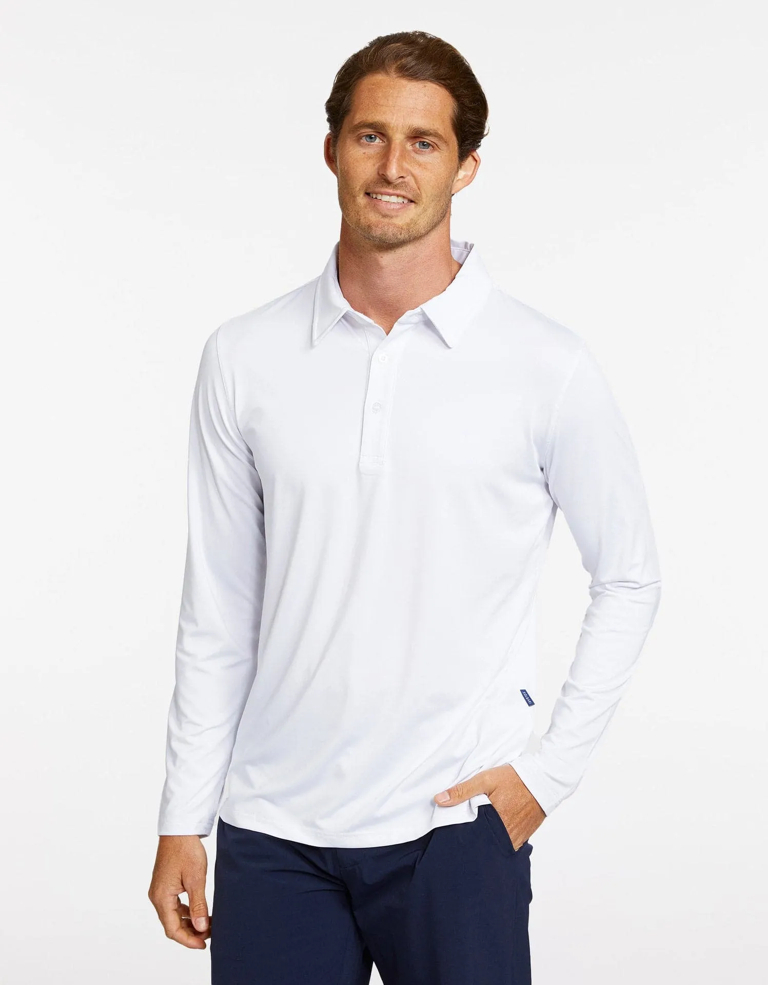 Long Sleeve Polo Shirt UPF 50  Active Collection