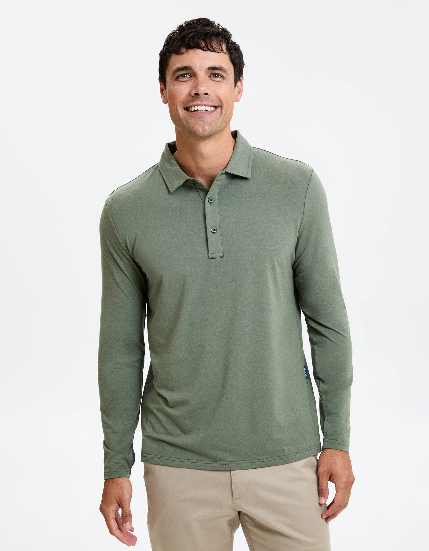 Long Sleeve Polo Shirt UPF 50  Active Collection