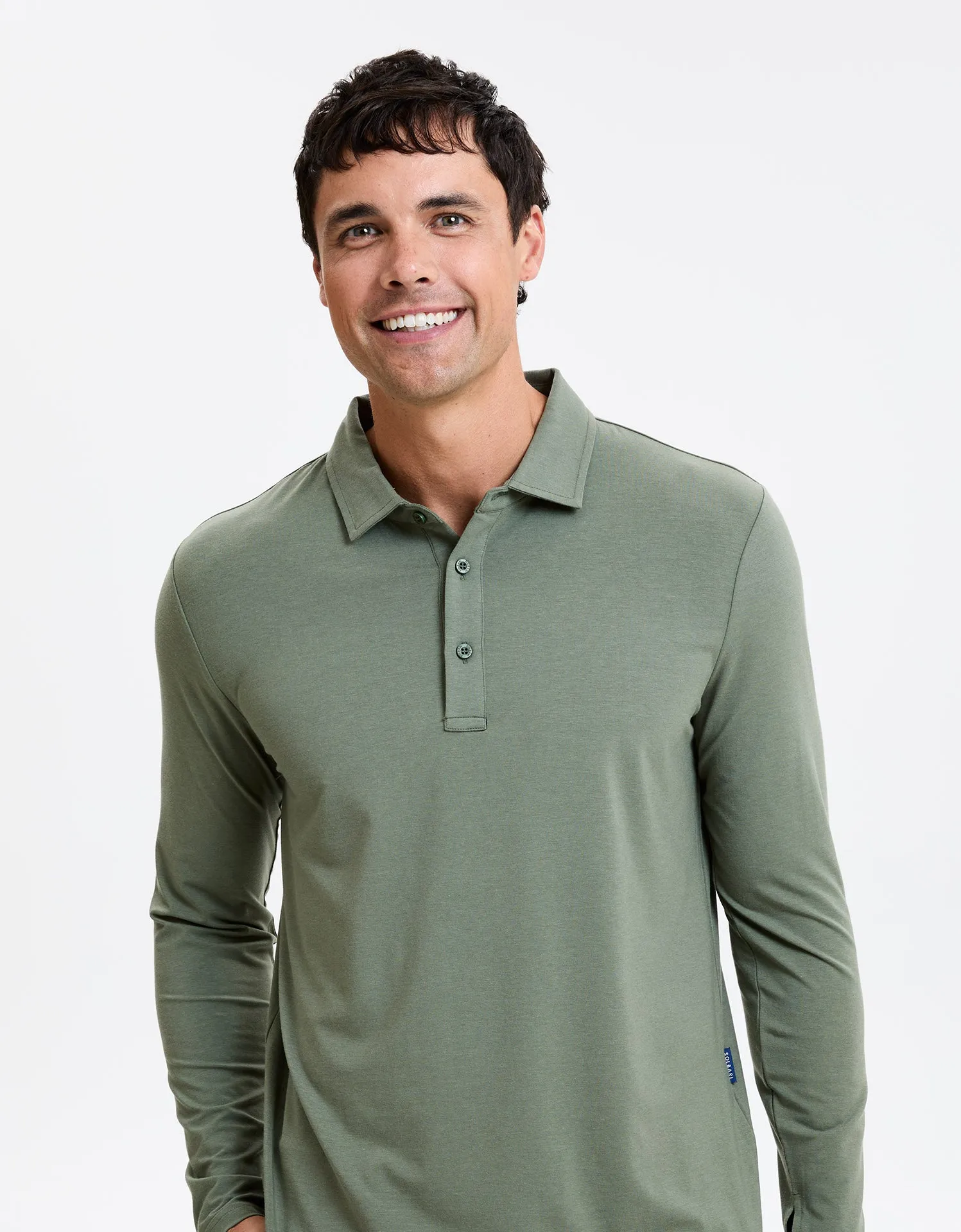 Long Sleeve Polo Shirt UPF 50  Active Collection