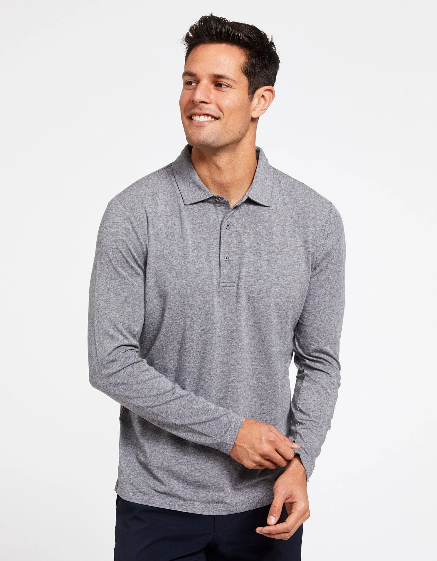 Long Sleeve Polo Shirt UPF 50  Active Collection