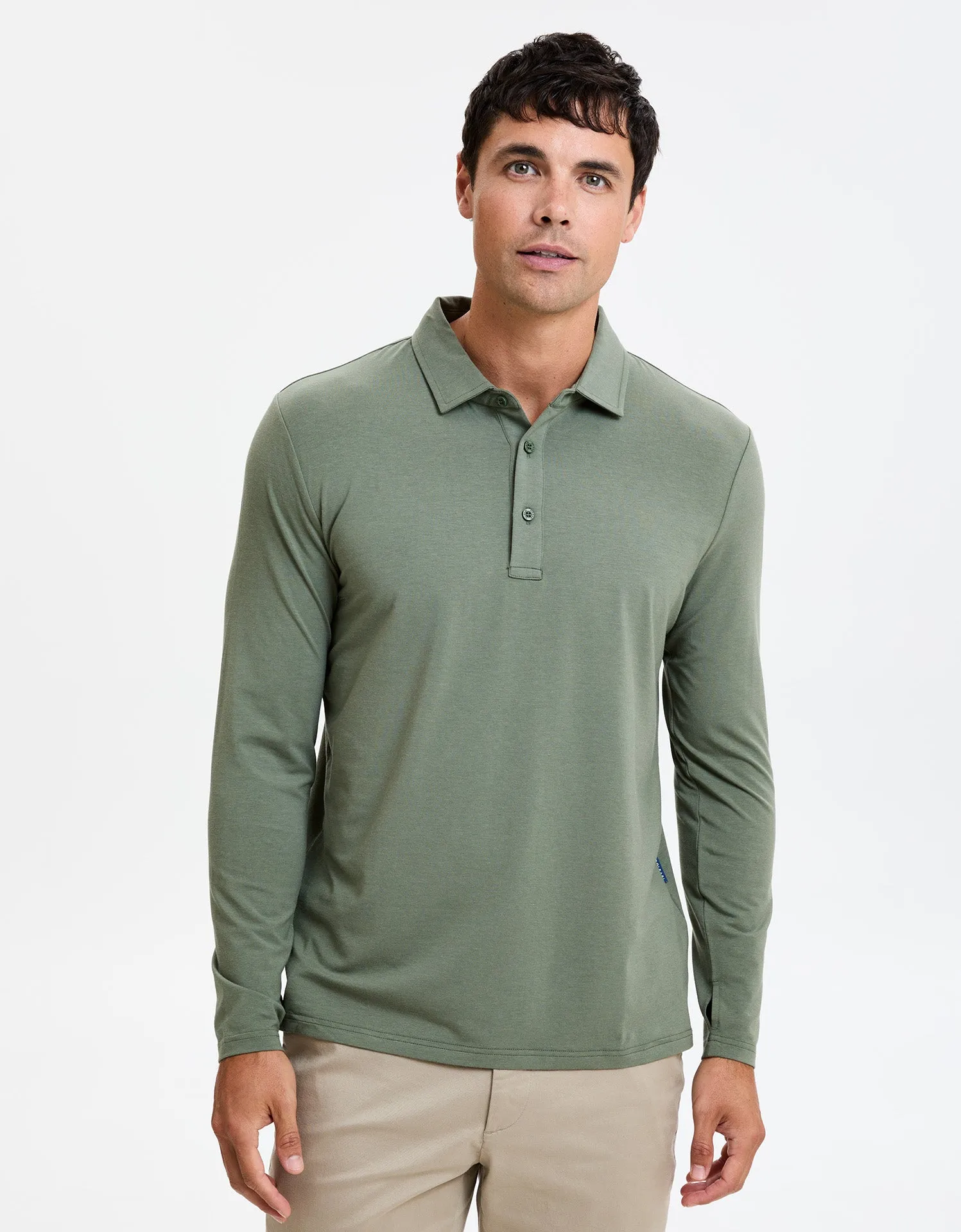 Long Sleeve Polo Shirt UPF 50  Active Collection