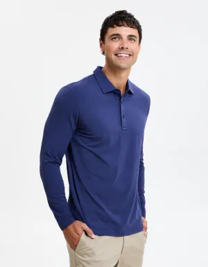 Long Sleeve Polo Shirt UPF 50  Active Collection