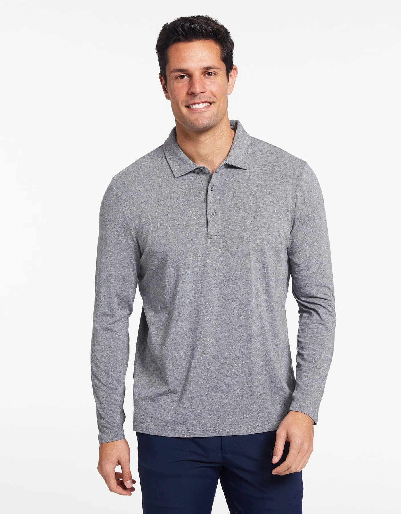 Long Sleeve Polo Shirt UPF 50  Active Collection
