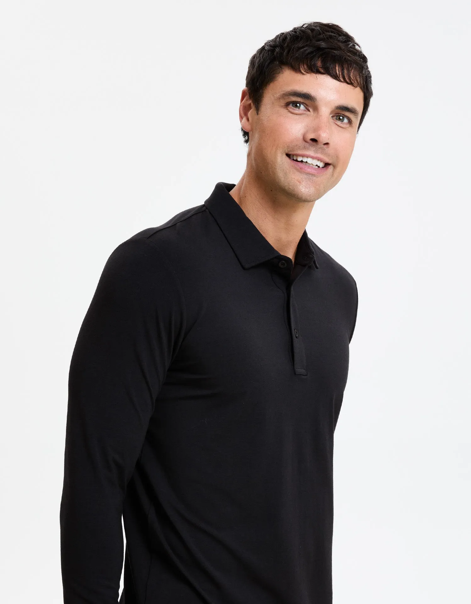 Long Sleeve Polo Shirt UPF 50  Active Collection