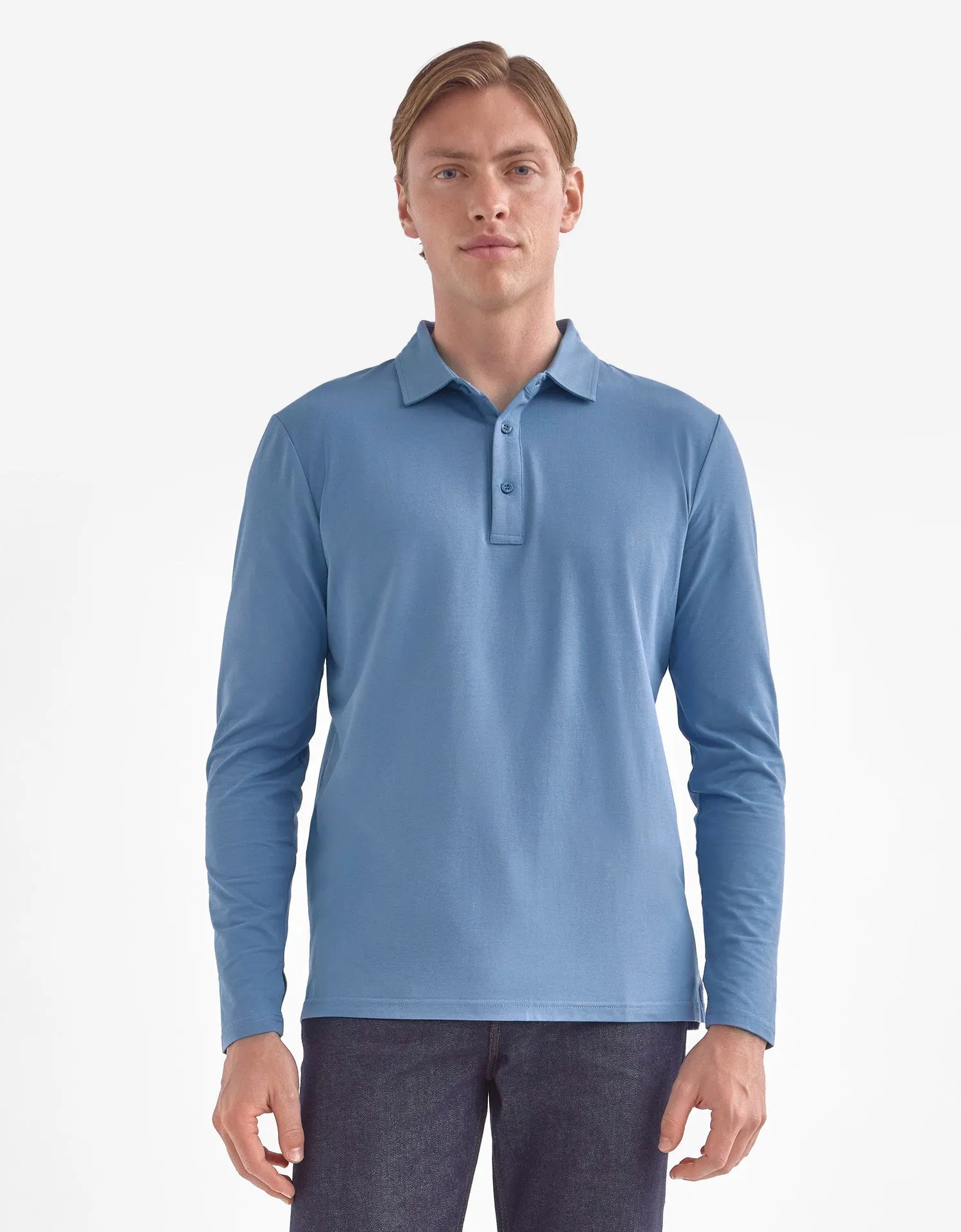Long Sleeve Polo Shirt UPF 50  Active Collection