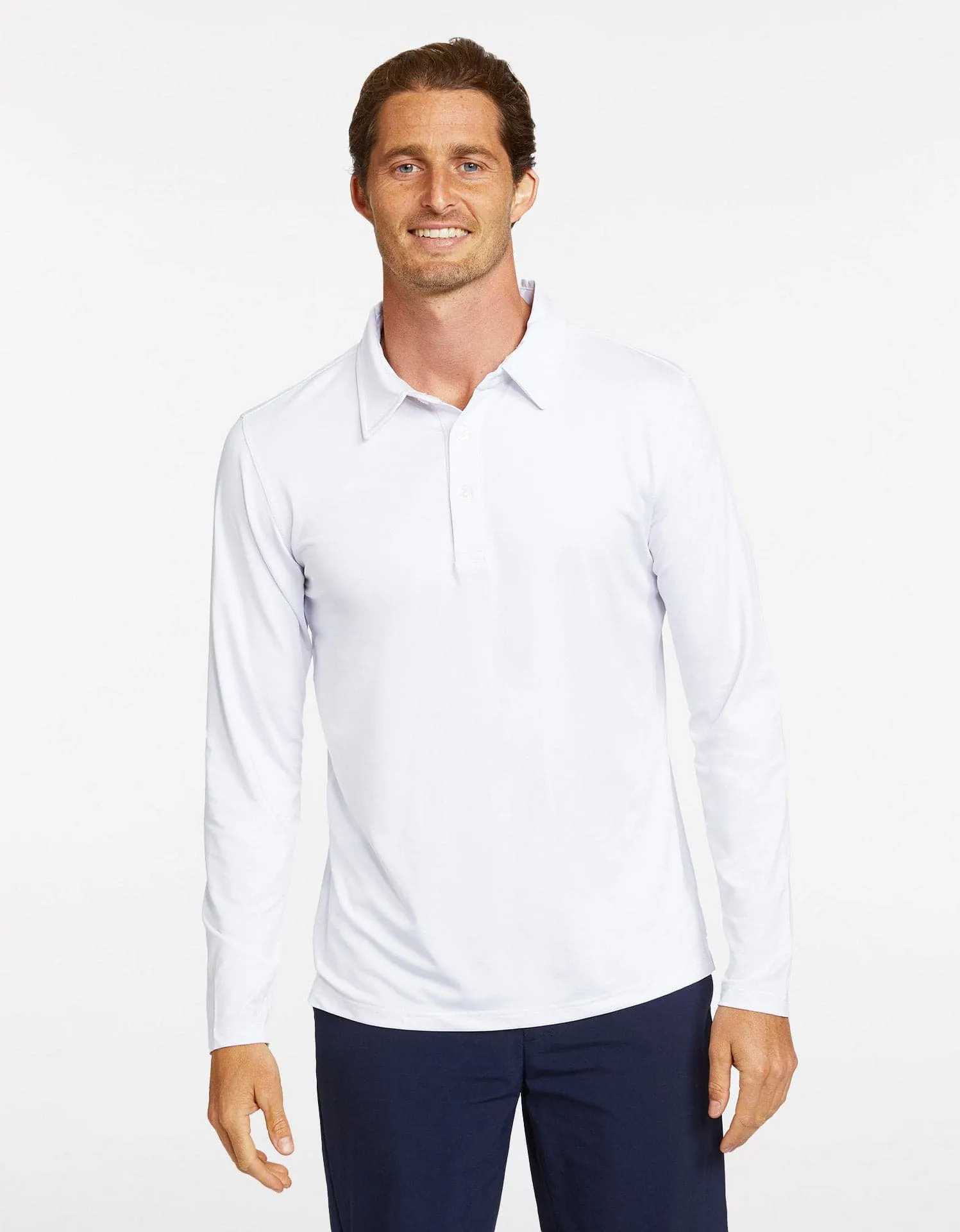 Long Sleeve Polo Shirt UPF 50  Active Collection