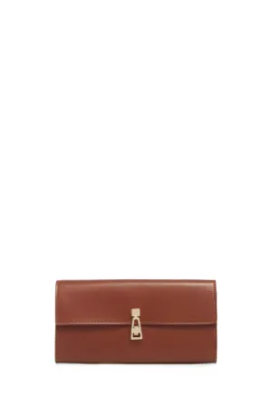 Phone Wallet in Cognac Leather