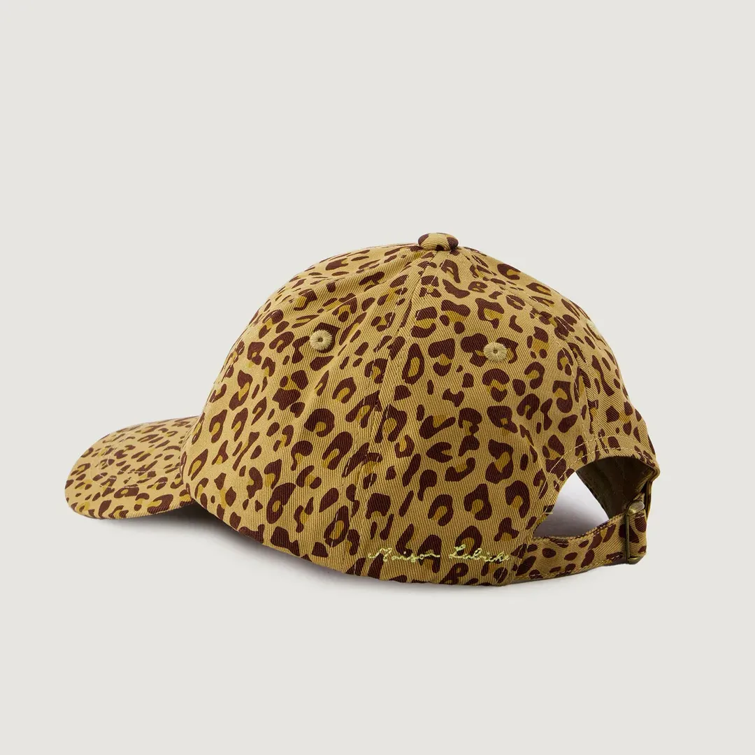 "Amour Toujours" Beaumont Cap (Leopard Print)