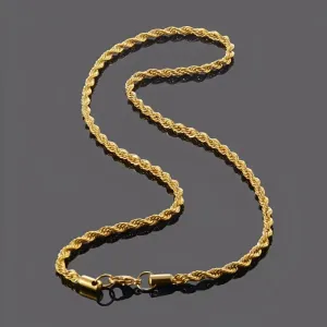 Rope Chain - 4mm Gold
