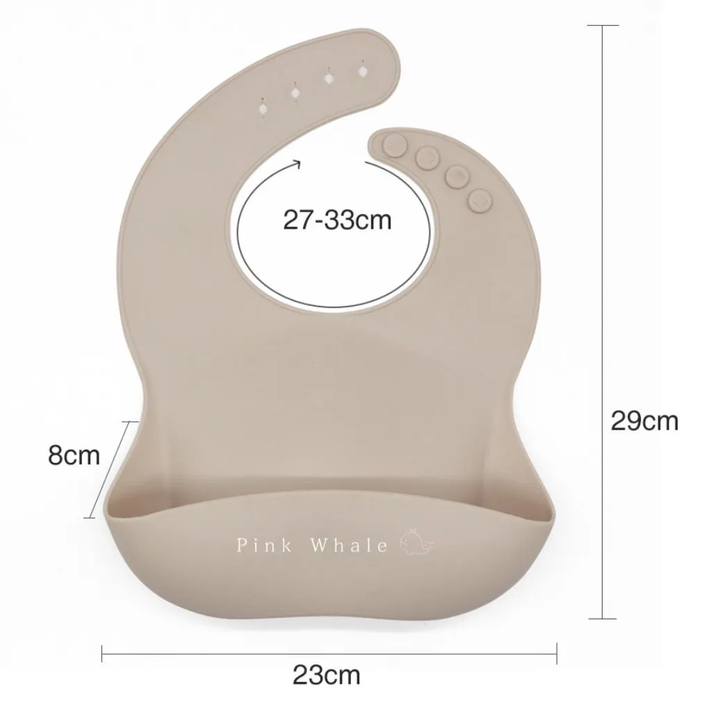Silicone Baby Bib (Dusk Blue)