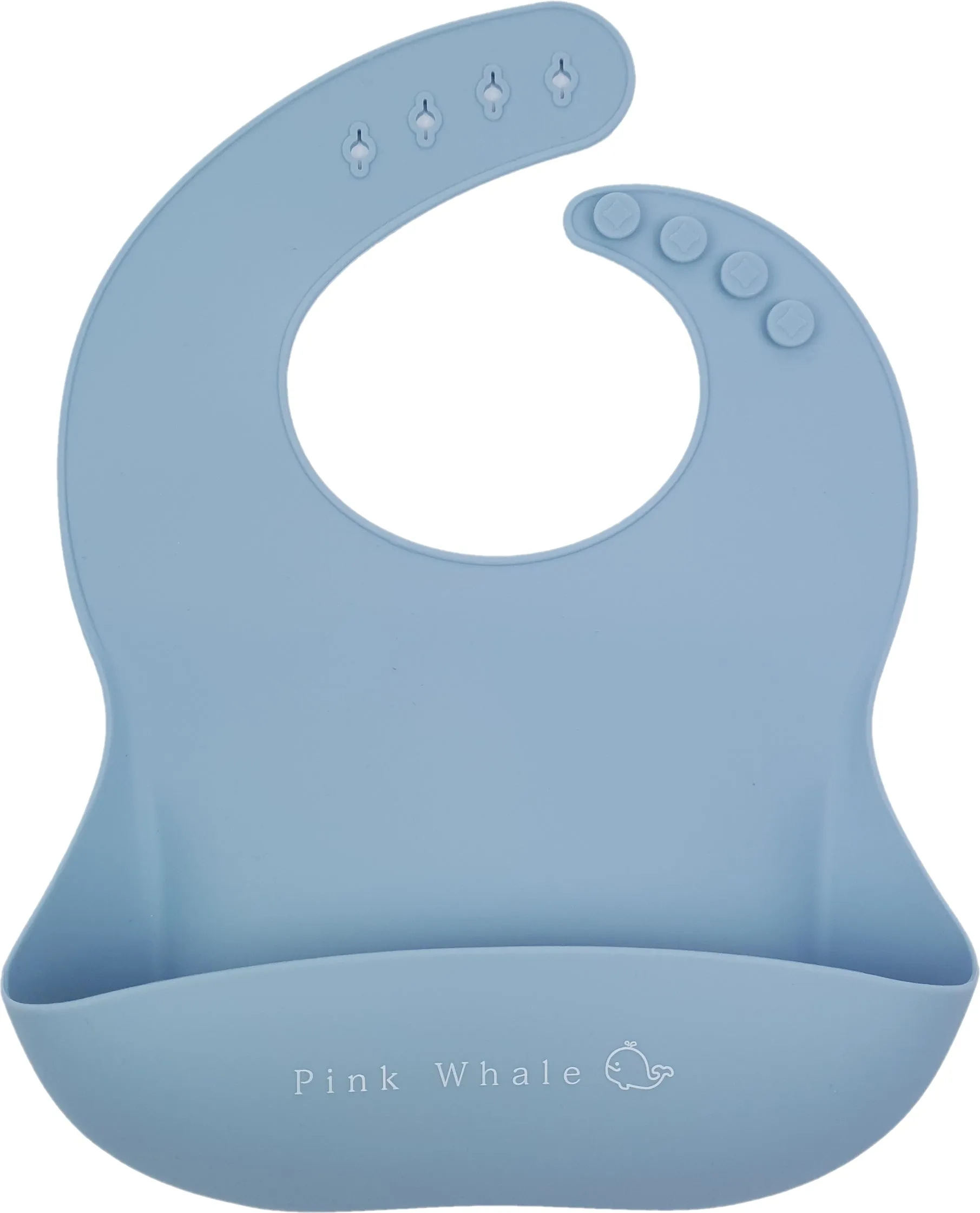 Silicone Baby Bib (Dusk Blue)