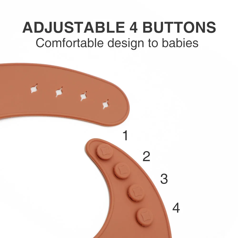 Silicone Baby Bib (Mustard)